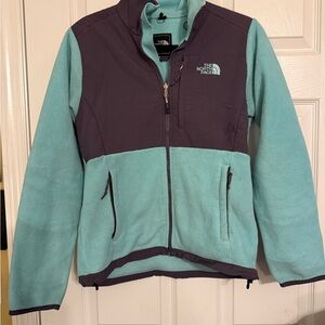 The North Face Light Blue and Dark Gray Fleece